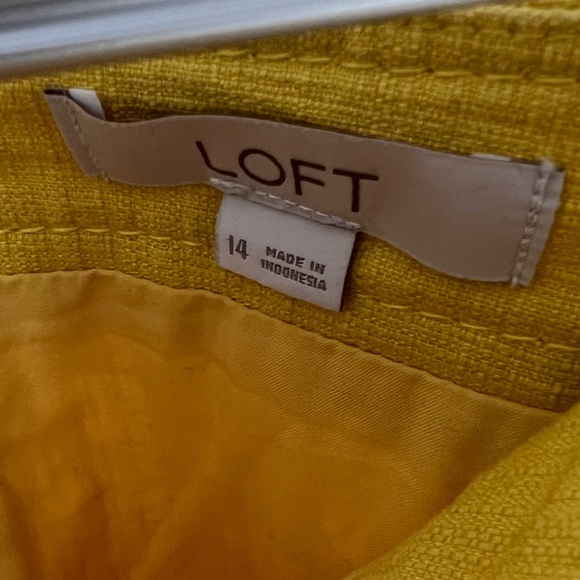 Yellow Loft Shift Skirt - Picture 2 of 2